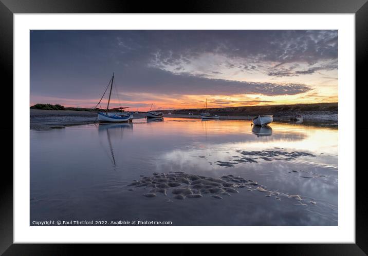 Sunrise at low tide Framed Mounted Print by Paul Thetford
