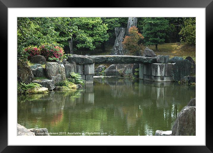 Ninomaru Garden pond Nijo-jo Framed Mounted Print by Jonah Anderson Photography