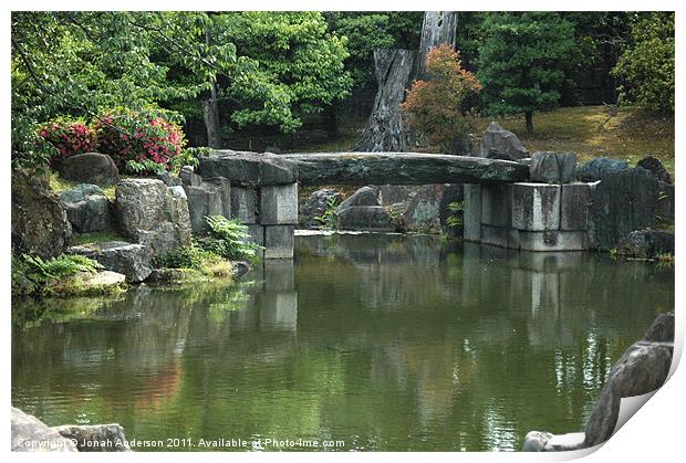 Ninomaru Garden pond Nijo-jo Print by Jonah Anderson Photography