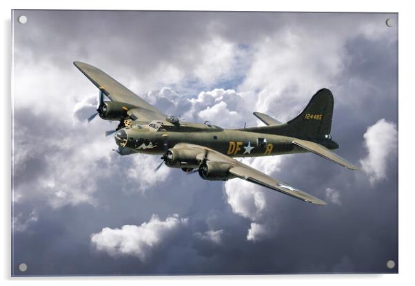 B-17 Flying Fortress Acrylic by J Biggadike