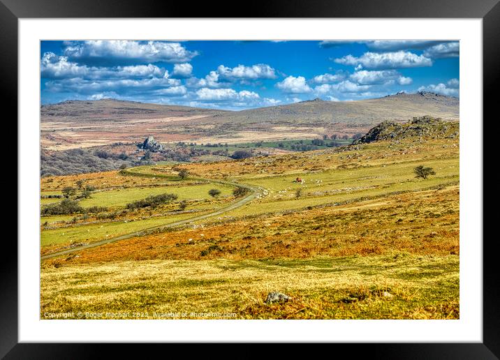 Rolling through Dartmoor Framed Mounted Print by Roger Mechan