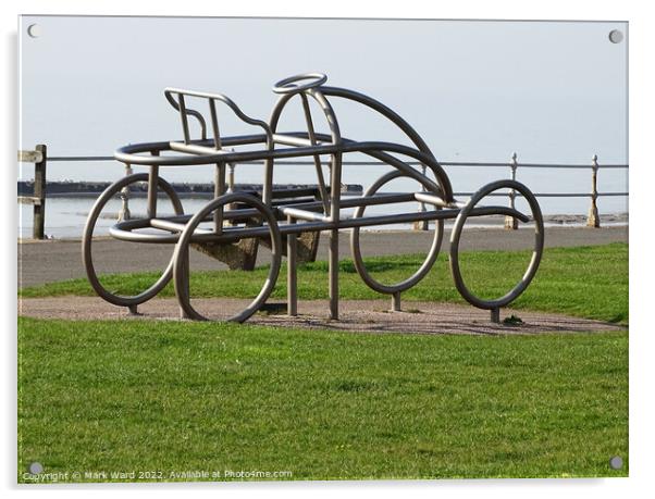 Sepollet Car Sculpture in Bexhill. Acrylic by Mark Ward