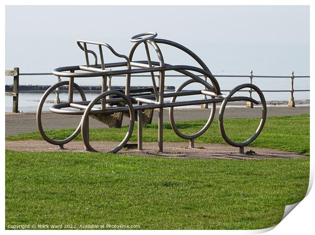 Sepollet Car Sculpture in Bexhill. Print by Mark Ward