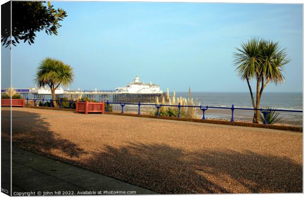 Eastbourne pier in March. Canvas Print by john hill