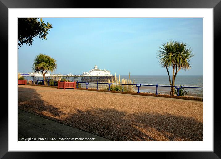 Eastbourne pier in March. Framed Mounted Print by john hill