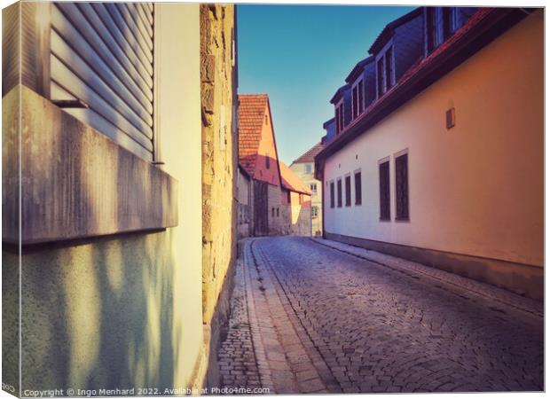 Through the alleys of Abtswind Canvas Print by Ingo Menhard
