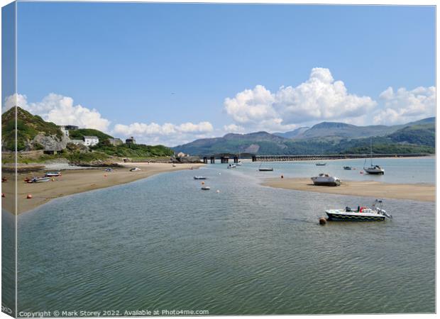Barmouth Harbour Canvas Print by Mark Storey