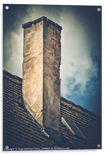 The old abandoned chimney Acrylic by Ingo Menhard
