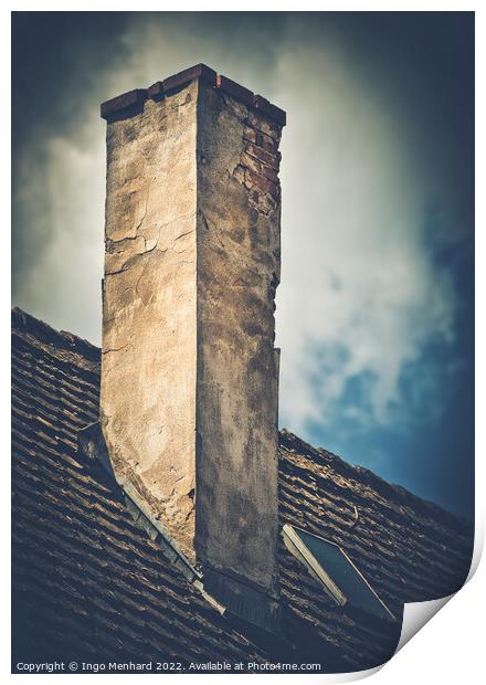The old abandoned chimney Print by Ingo Menhard