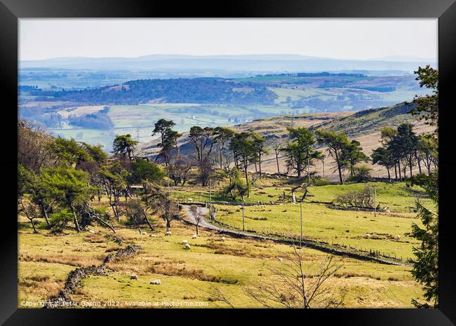 Ayrshire Valley from Lochwinnoch - Scotland Framed Print by Peter Gaeng