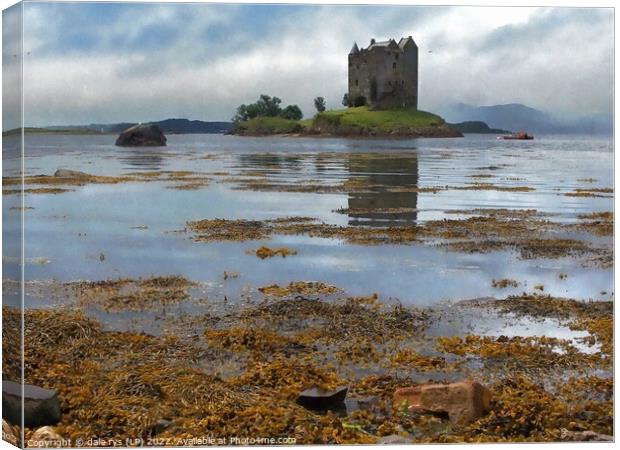 castle stalker argyll and bute Canvas Print by dale rys (LP)