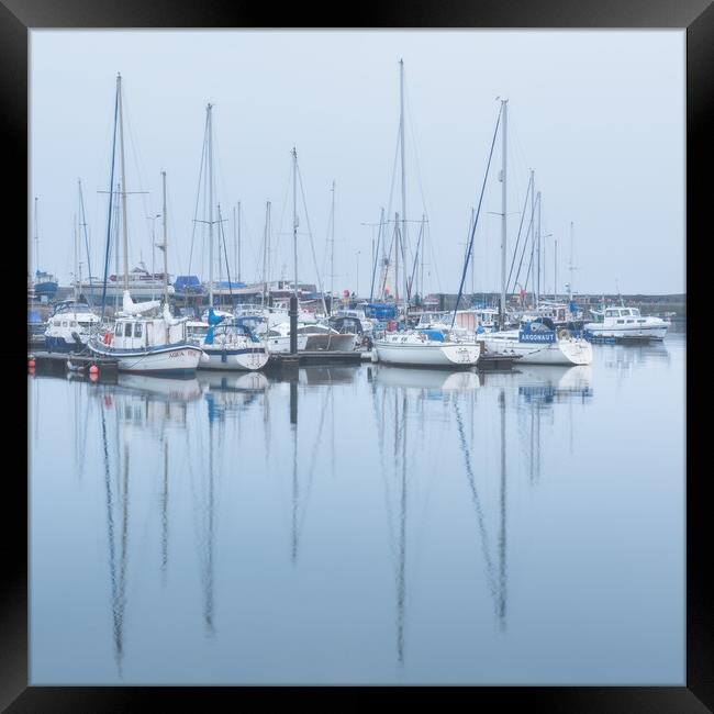 Anstruther Harbour and Haar Framed Print by Anthony McGeever