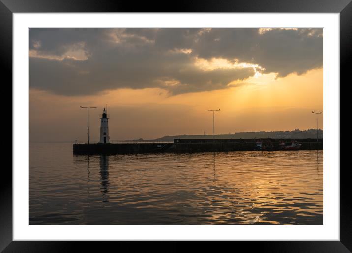 Anstruther Lighthouse Framed Mounted Print by Anthony McGeever