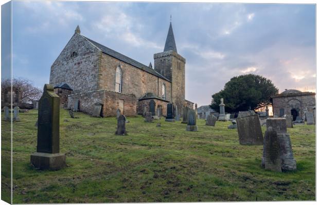 Kilrenny Parish Church Anstruther Canvas Print by Anthony McGeever