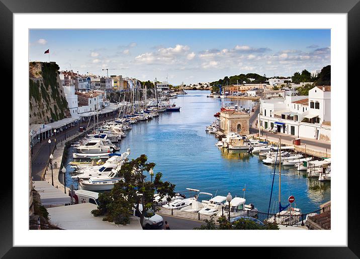Ciutadella Harbour Framed Mounted Print by Stephen Mole