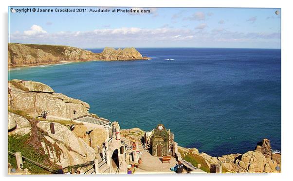 View over the Minack Theatre in Cornwall Acrylic by Joanne Crockford