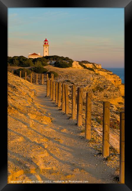 Alfazina Light tower in Carvoeiro Framed Print by Angelo DeVal