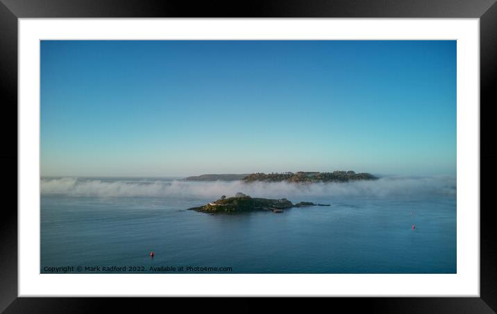 Drake's Island in Plymouth Sound Framed Mounted Print by Mark Radford