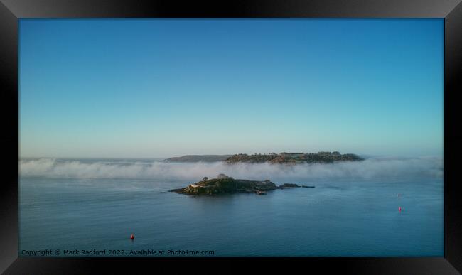 Drake's Island in Plymouth Sound Framed Print by Mark Radford