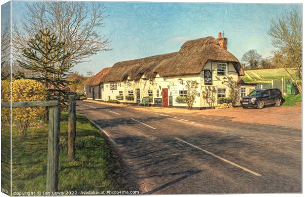The Four Points Inn at Aldworth Canvas Print by Ian Lewis