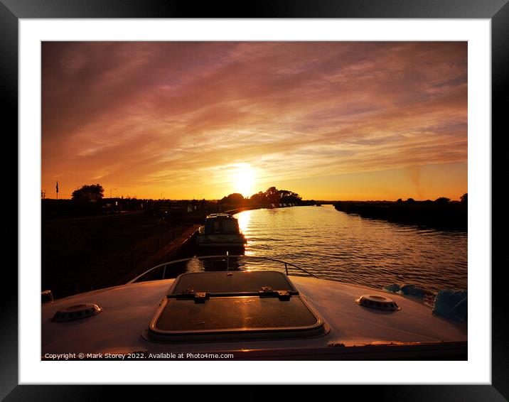 Perfect sky  Framed Mounted Print by Mark Storey