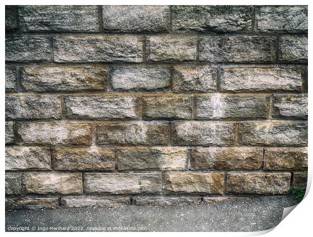 Another brick wall Print by Ingo Menhard