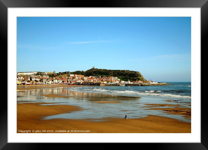 Scarborough reflections. Framed Mounted Print by john hill