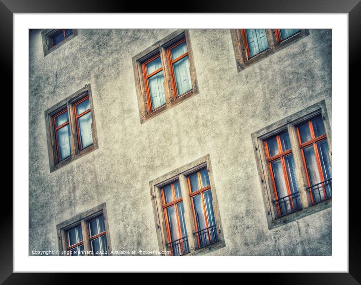 Different windows Framed Mounted Print by Ingo Menhard