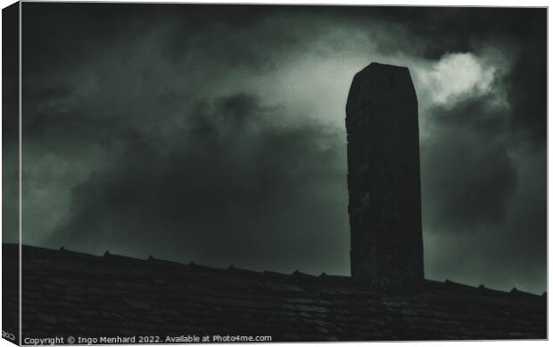 The dark chimney at midnight Canvas Print by Ingo Menhard