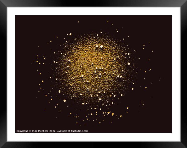 A sun with stars Framed Mounted Print by Ingo Menhard