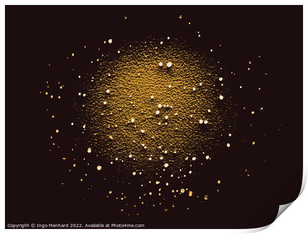 A sun with stars Print by Ingo Menhard