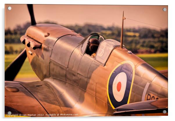Spitfire Acrylic by Ian Merton