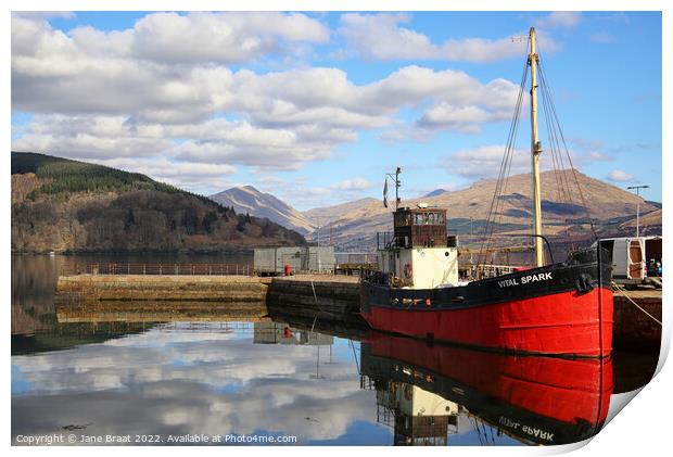 The Vital spark in Inveraray Print by Jane Braat