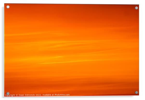 Sunset Acrylic by Owen Edmonds