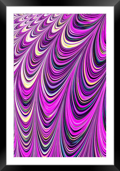 Purple Illusion Framed Mounted Print by Vickie Fiveash