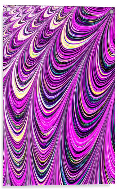 Purple Illusion Acrylic by Vickie Fiveash