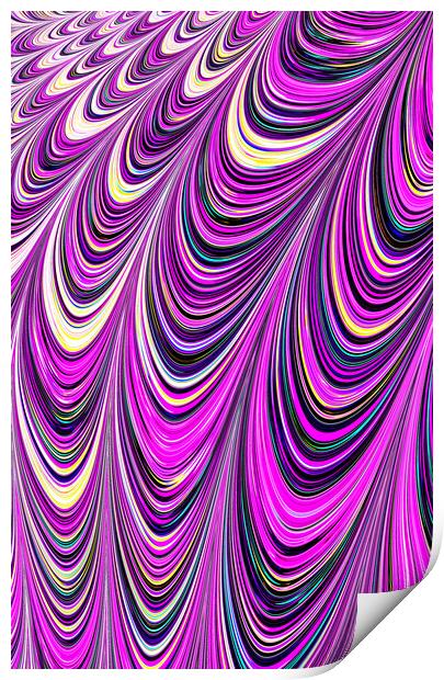 Purple Illusion Print by Vickie Fiveash