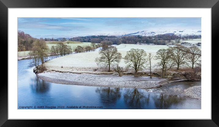 Ruskin's View in Winter Framed Mounted Print by Keith Douglas