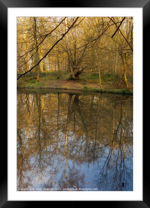 seeing double Framed Mounted Print by Andy Shackell