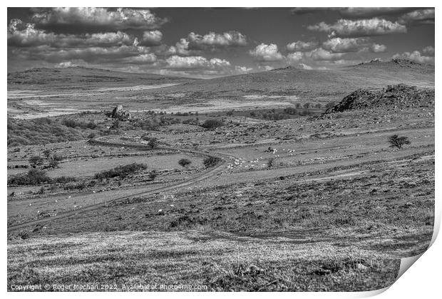 The Rugged Beauty of Dartmoor Print by Roger Mechan