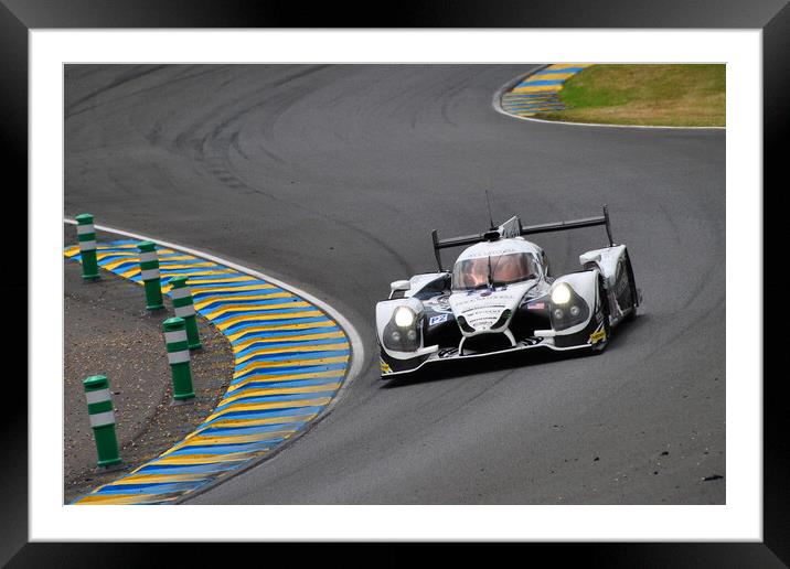 Ligier JS P2-Nissan Sports Motor Car Framed Mounted Print by Andy Evans Photos