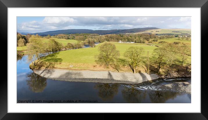 Ruskin's View, Kirkby Lonsdale, Cumbria Framed Mounted Print by Keith Douglas