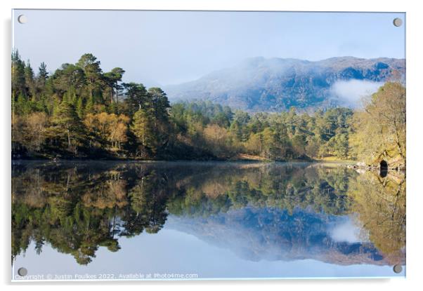 Glen Affric, Scottish Highlands Acrylic by Justin Foulkes