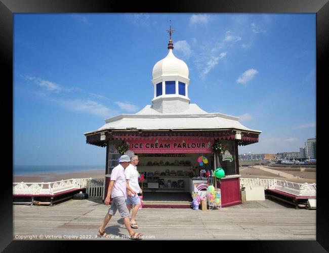 Blackpool north pier Framed Print by Victoria Copley