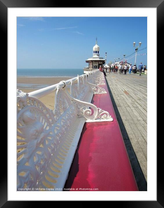 North Pier Blackpool Framed Mounted Print by Victoria Copley