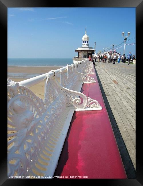 North Pier Blackpool Framed Print by Victoria Copley