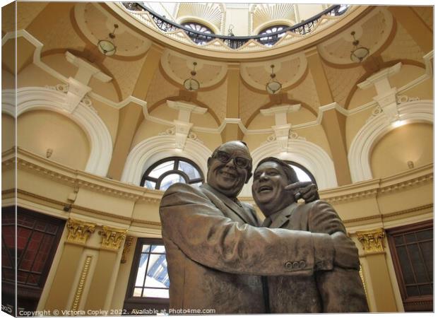 Morecambe and Wise at the Winter gardens Canvas Print by Victoria Copley