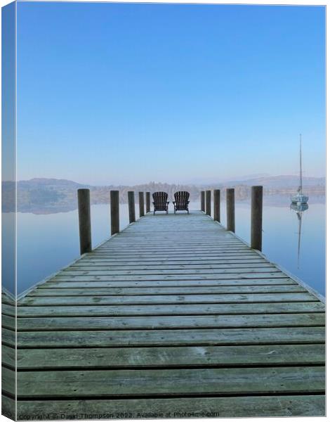 Lake Windemere Canvas Print by David Thompson