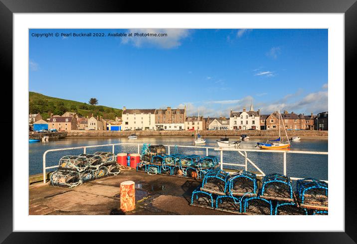 Stonehaven Harbour Aberdeenshire Scotland Framed Mounted Print by Pearl Bucknall