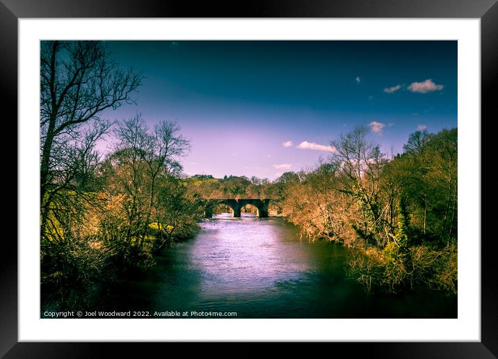 The River Usk Framed Mounted Print by Joel Woodward